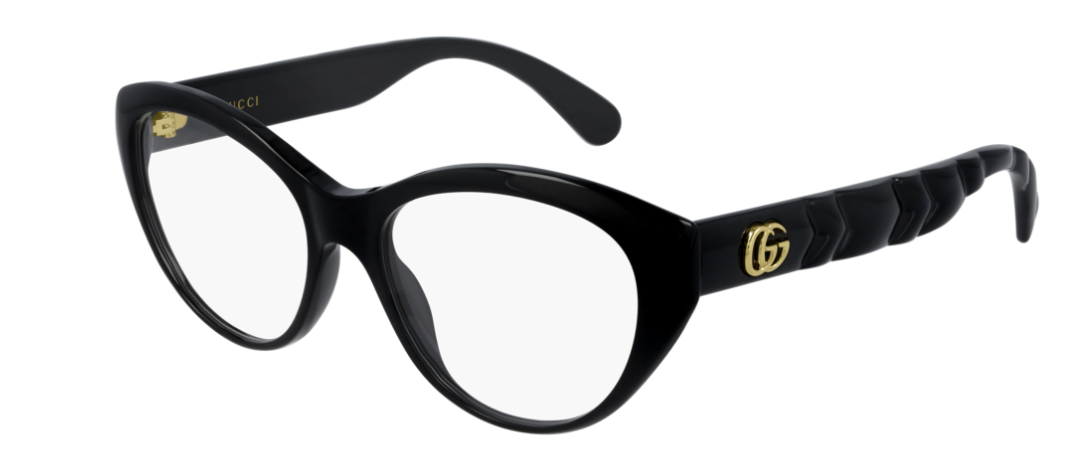 Gucci GG0812O 001 Black Cat-Eye Women's Eyeglasses