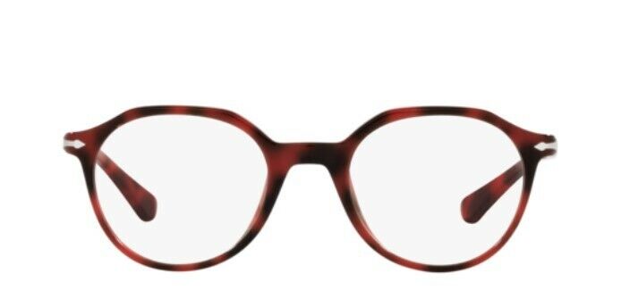 Persol 0PO3253V 1100 Red Havana/ Silver Unisex Eyeglasses