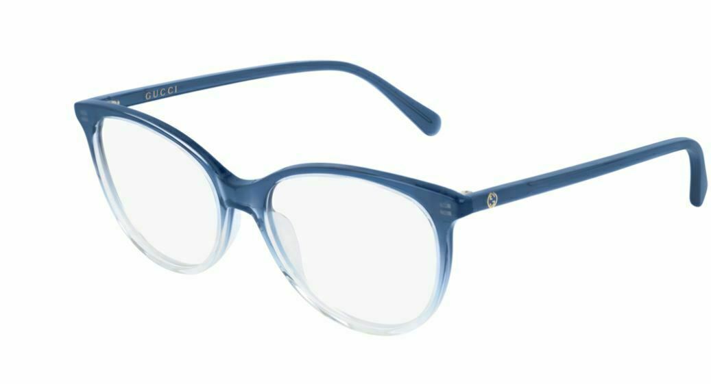 Gucci GG 0550O 004 Blue/Crystal Eyeglasses
