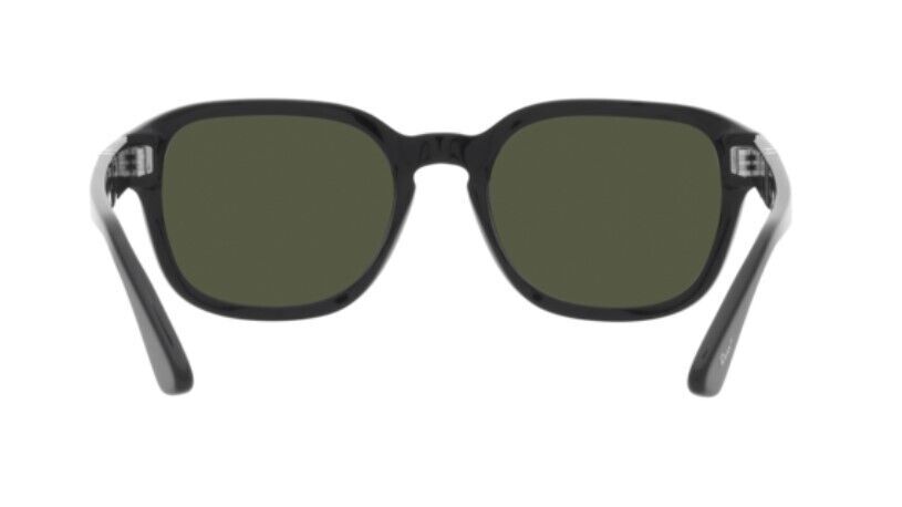 Persol 0PO3305S 95/31 Black/Green Oval Unisex Sunglasses