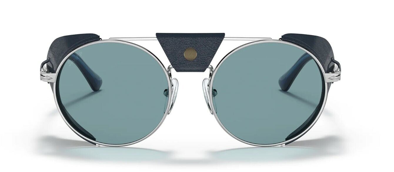 Persol 0PO 2496SZ 1139P1 Silver/Green Polarized Unisex Sunglasses