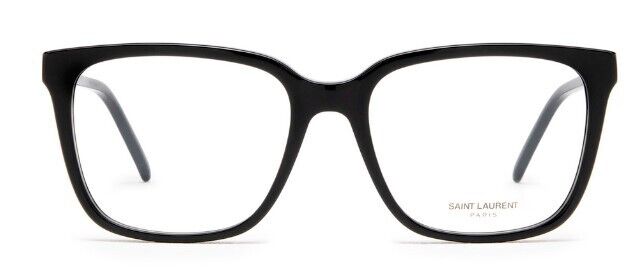 Saint Laurent SL M102 002 Black/Black Square Full-Rim Women's Eyeglasses