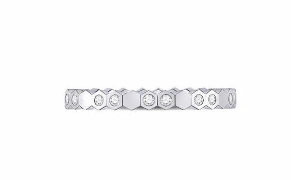 14kt White Gold Diamond Jagged Edge Womens Band Ring 1/5 Cttw