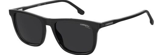 CARRERA 261/S 008A/M9 Black/Grey Polarized Rectangle Men's Sunglasses