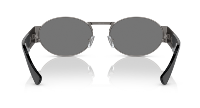 Versace VE2264 10016G Grey Mirror/ Matte Gunmetal Oval Men's Sunglasses