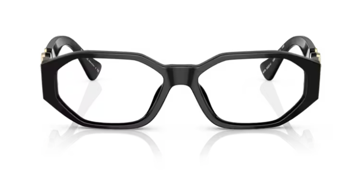 Versace 0VE3320U GB1 Black Men's Rectangular Eyeglasses