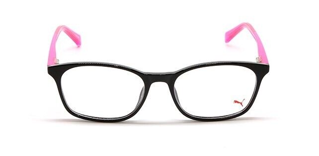 Puma PJ0031O 002 Black-Pink Square Junior Full-Rim Eyeglasses