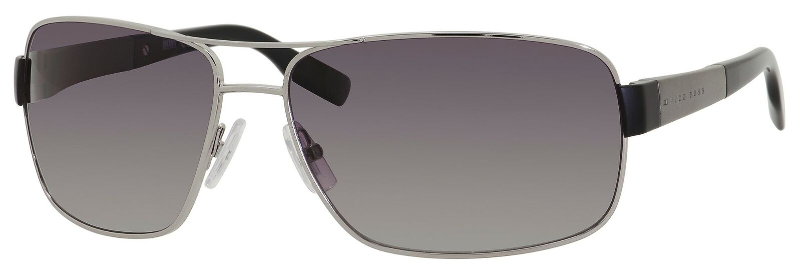 Authentic Boss 0521/S 0OFR/WJ Ruthenium/Gray Sf Polarized Sunglasses