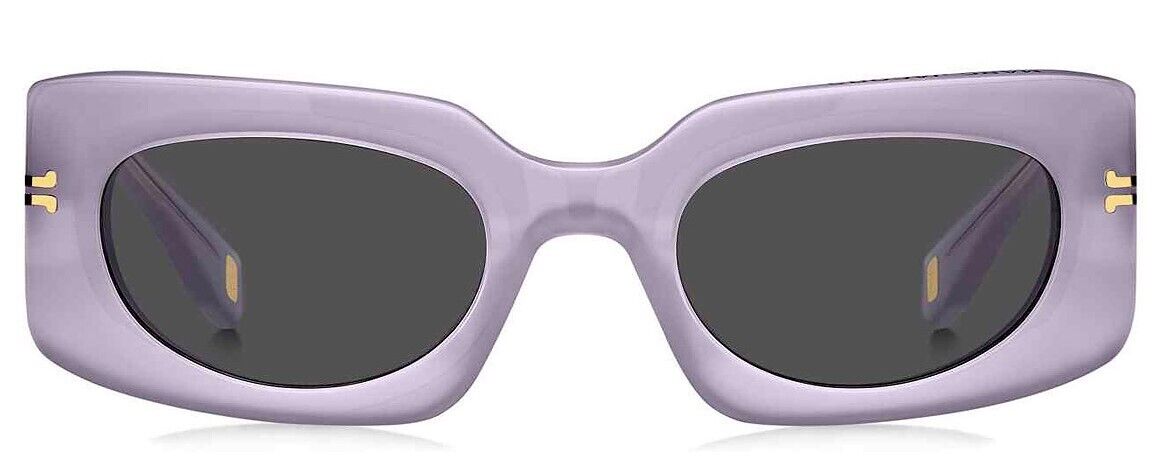 Marc Jacobs MJ-1075/S 0789-IR Lilac/Grey Rectangular Women's Sunglasses