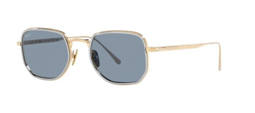 Persol 0PO5006ST 800556  Gold Silver/Light Blue Unisex  Sunglasses