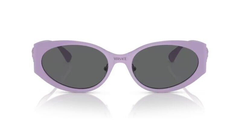 Versace 0VE2263 150287 Violet/Dark Grey Oval Women's Sunglasses