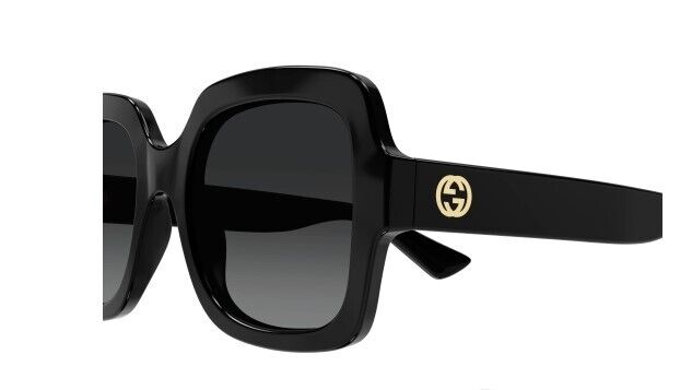 Gucci GG1337S 002Black/Grey Polarized Oversized Square Women's Sunglasses