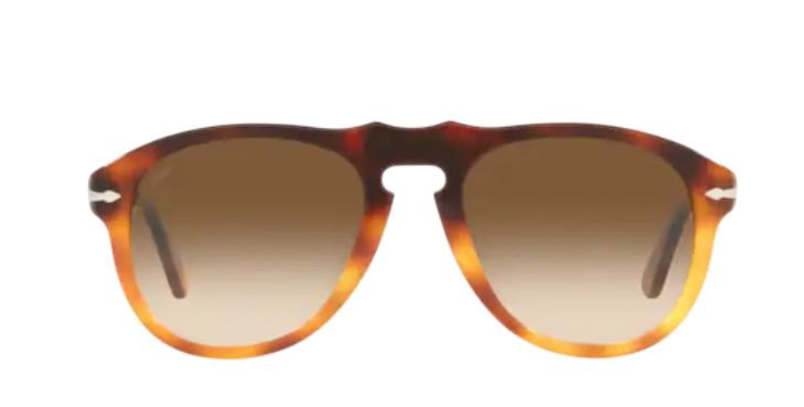 Persol 0PO0649 116051 Dark Brown-Light Brown Tortoise/Brown Gradient Sunglasses