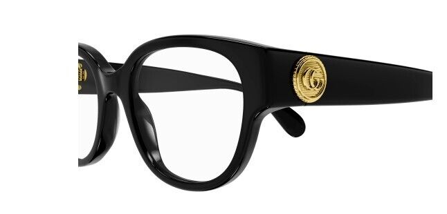 Gucci GG1411O 004 Black Round Women's Eyeglasses