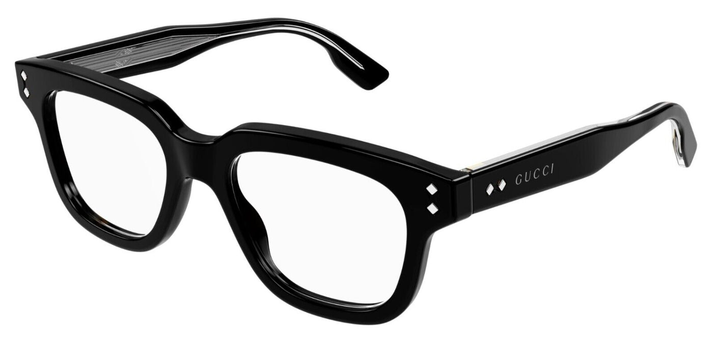Gucci GG1219O 001 Black Square Men's Eyeglasses
