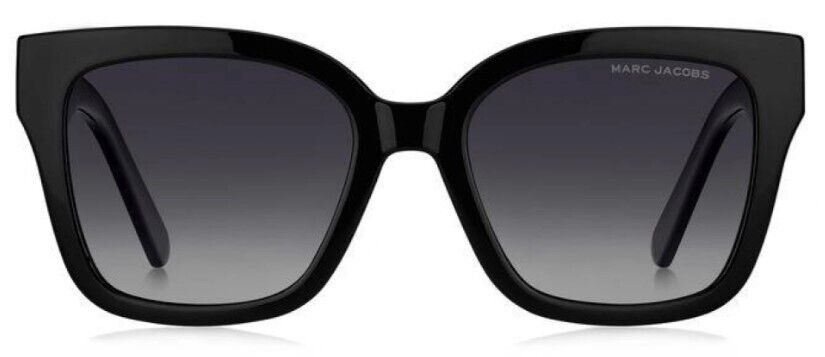 Marc Jacobs MARC-658S 008A/WJ Black/Grey Polarized Square Women's Sunglasses