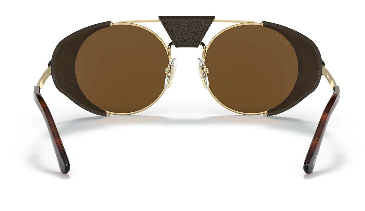 Persol 0PO 2496SZ 114057 Gold/Brown Polarized Unisex Sunglasses