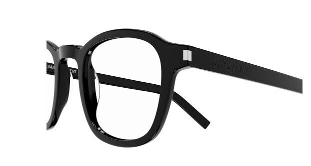 Saint Laurent SL 549 SLIM OPT 001 Black Square Men's Eyeglasses