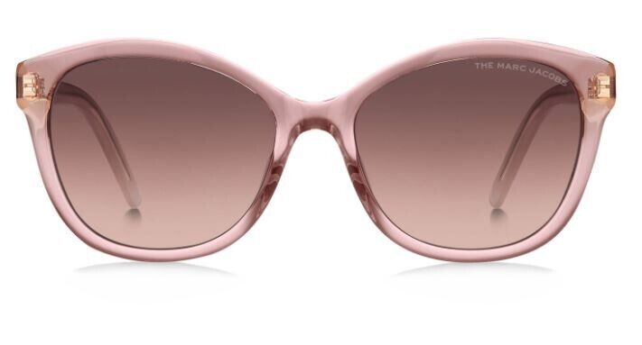 Marc Jacobs MARC-554/S 0733/3X Peach/Burgundy Gradient Oval Women's Sunglasses