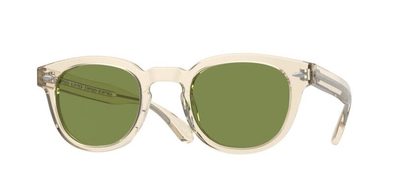 Oliver Peoples 0OV5036SF Sheldrake Sun 109452 Buff/Green Unisex Sunglasses