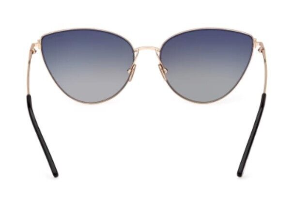 Tom Ford FT 1005 Anais-02 28B Shiny Rose Gold /Smoke Gradient Cat eye Sunglasses