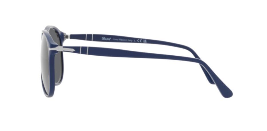 Persol 0PO9649S 1170B1 Solid Blue/Dark Grey Pilot Men's Sunglasses