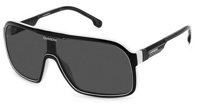 Carrera 1046/S 080S/IR Black White/Grey Rectangle Men's Sunglasses