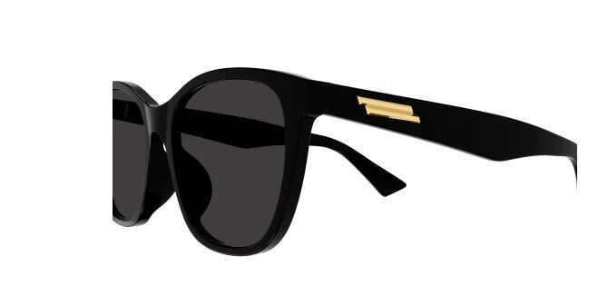 Bottega Veneta BV1151SA 001 Black/Grey Square Women's Sunglasses