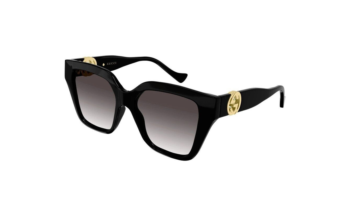 Gucci GG1023S 008 Black/Gradient Grey Cat-Eye Women's Sunglasses