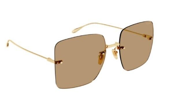 Gucci GG1147S 003 Gold/Brown Square Women's Sunglasses