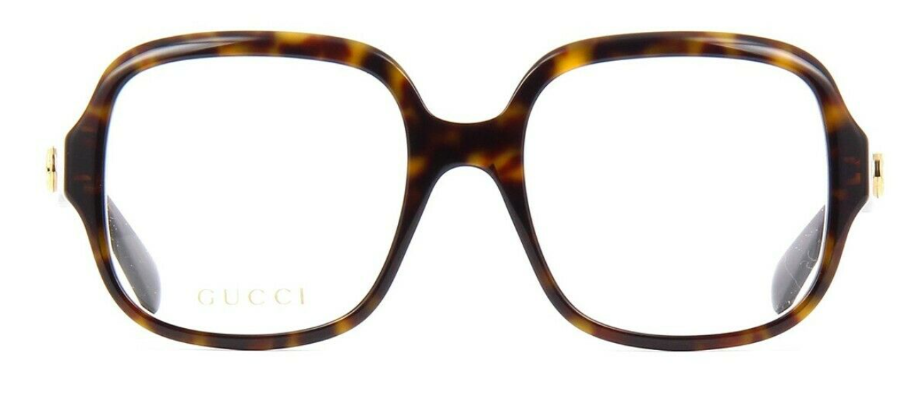 Gucci GG 0799O 002 Havana Oversized Square Women's Eyeglasses