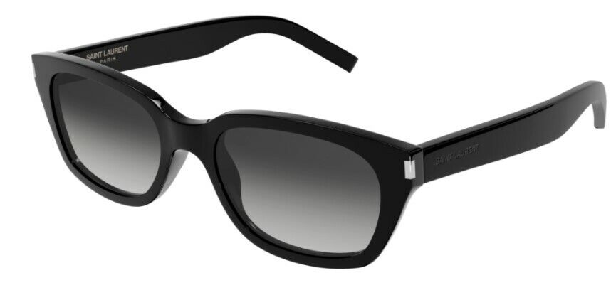 Saint Laurent SL522 001 Black/Grey Full-Rim Rectangle Unisex Sunglasses