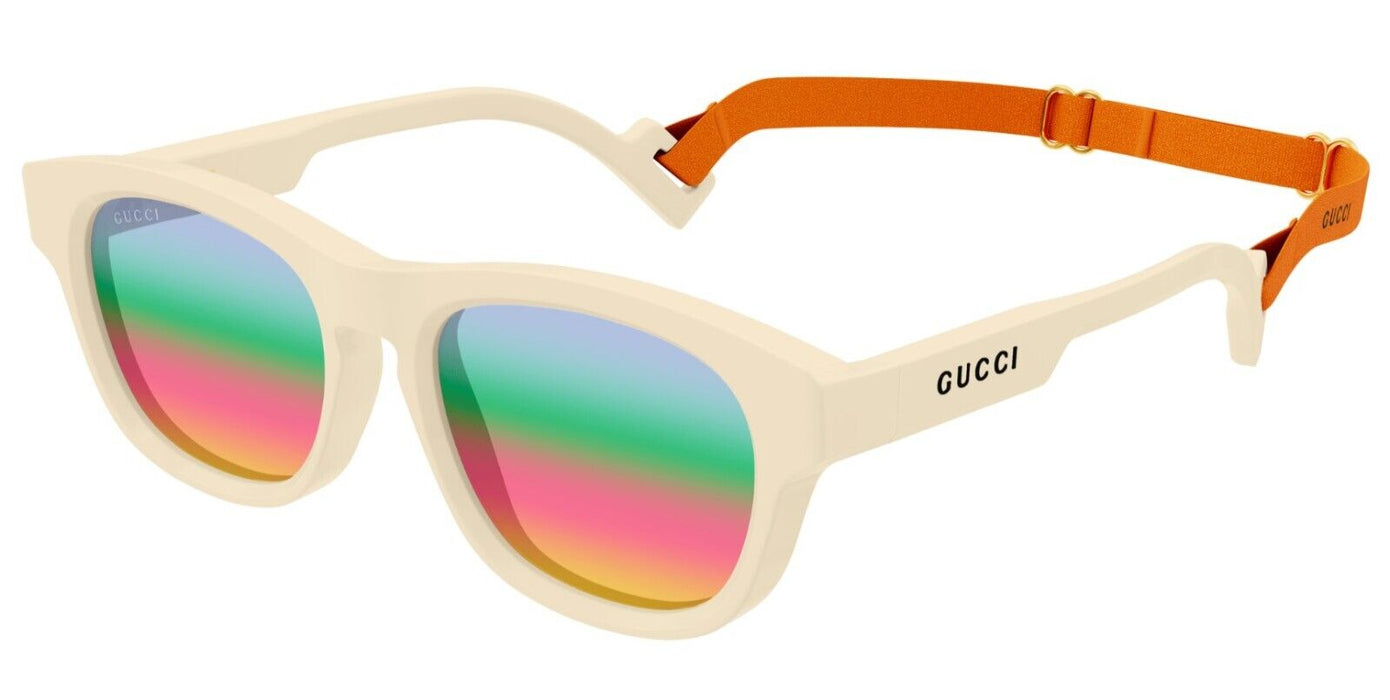 Gucci GG1238S 003 Ivory/Brown Soft Square Men's Sunglasses