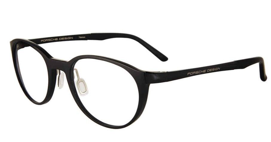 Porsche Design P8342 A Black Round Unisex Eyeglasses