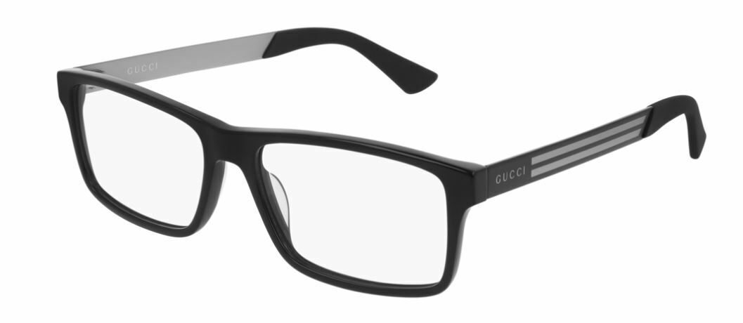 Gucci GG 0692O 001 Ruthenium Black Eyeglasses