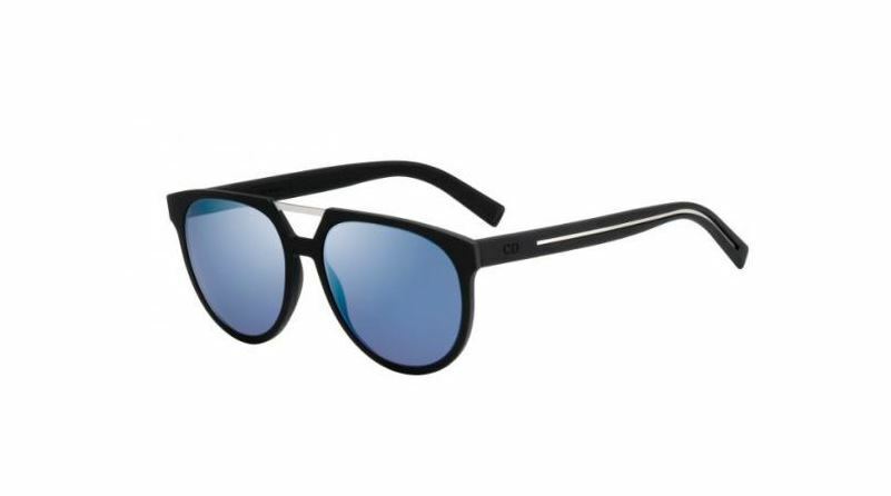 Dior Homme Blacktie 0199S 0UI9/XT Rubber Black/Blue Mirror Sunglasses