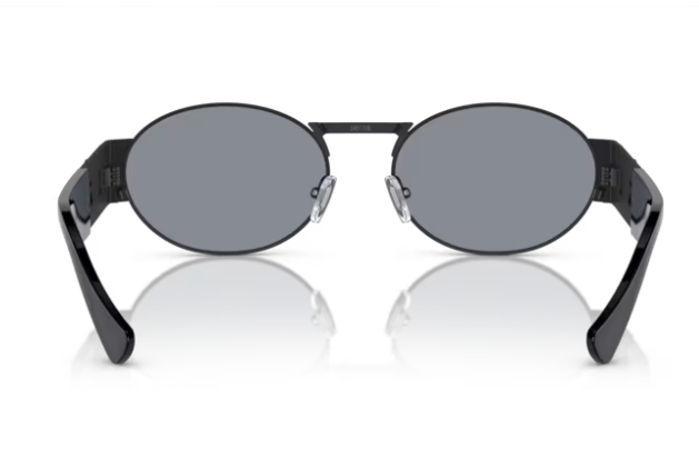 Versace VE2264 1261/1 Grey / Matte Black Oval Men's Sunglasses