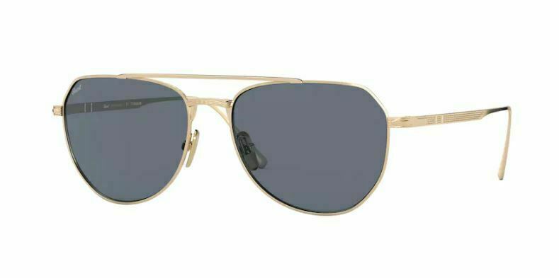 Persol 0PO5003ST 800056 Gold/Light Blue Sunglasses