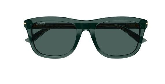 Gucci GG 1444S 004 Green/Green Rectangular Men's Sunglasses
