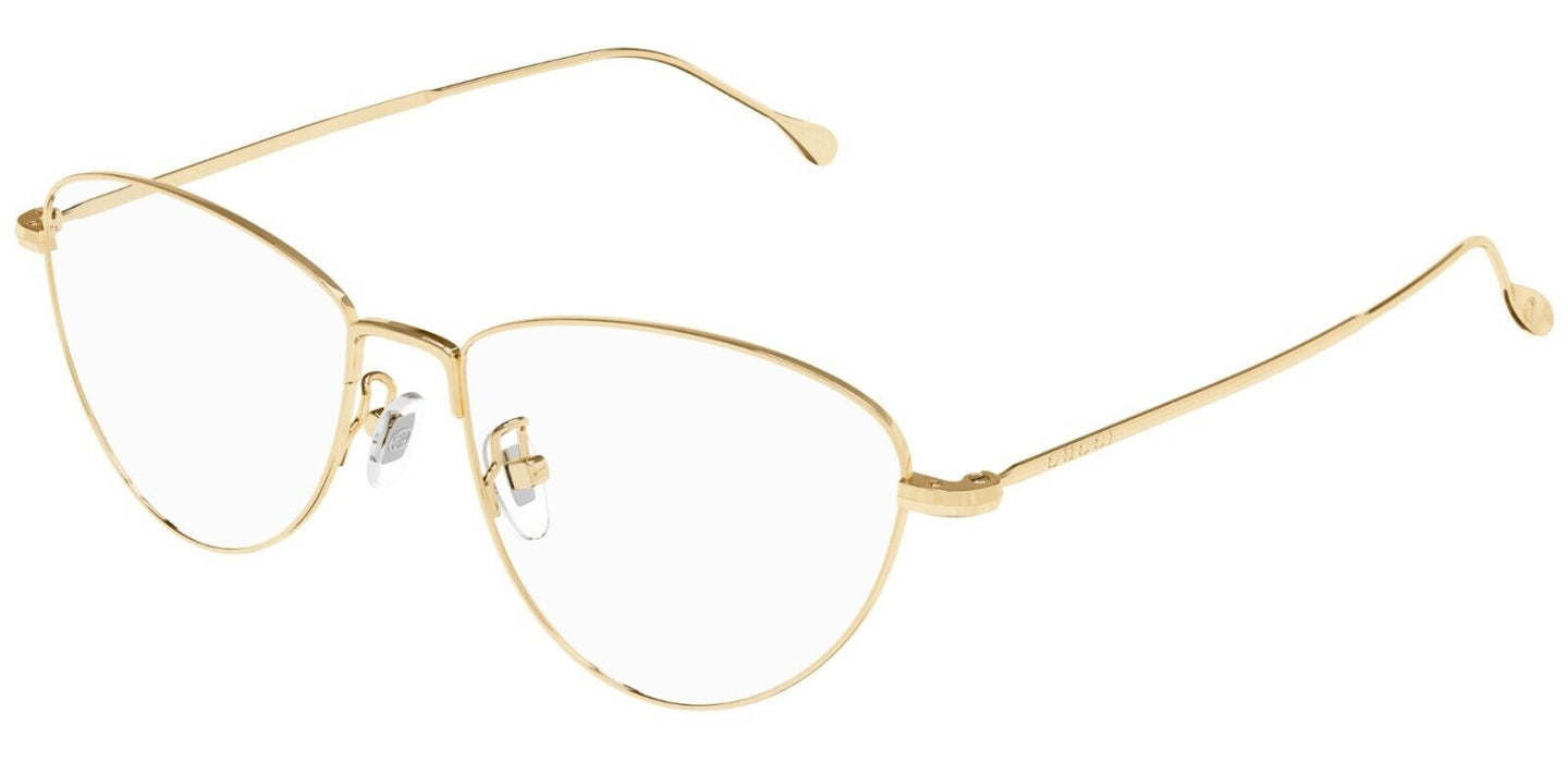 Gucci GG1185O 001 Gold Cat Eye Women's Eyeglasses