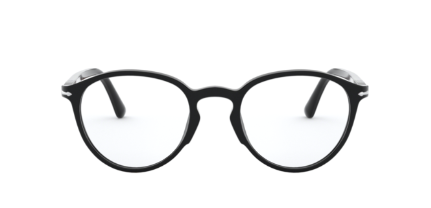 Persol 0PO3218V 95 Black/ Silver Unisex Eyeglasses
