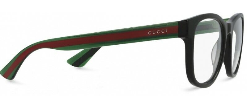 Gucci GG 0004ON-002 Black/Black  Square Unisex Eyeglasses