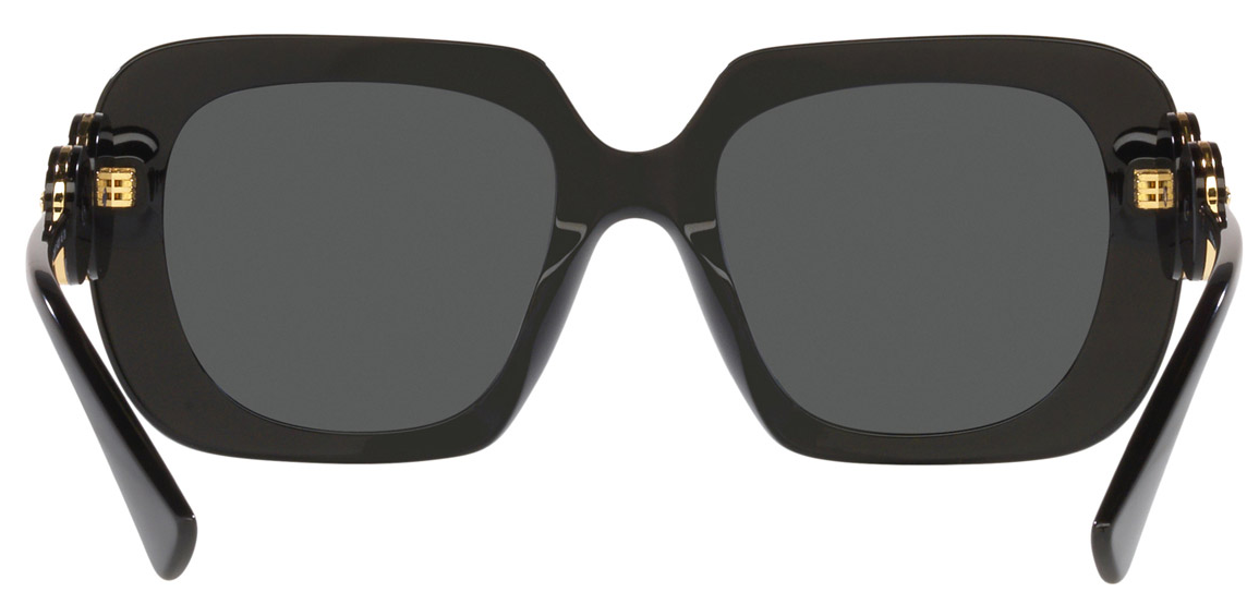 Versace VE4434 GB1/87 Black/Dark Gray Square Oversized 54mm Women's Sunglasses