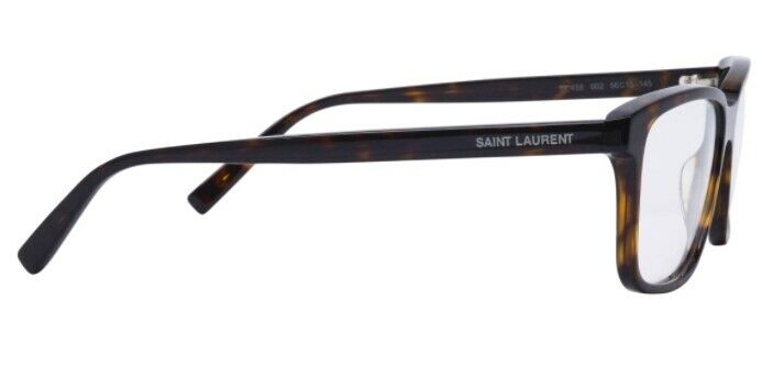 Saint Laurent SL 458 002 Havana Full-Rim Rectangle Unisex Eyeglasses