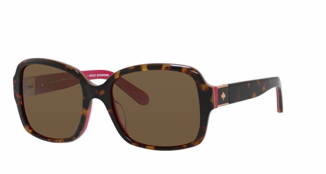 Kate Spade Annora/P/S 0S0U/VW Havana Pink/Brown Polarized Sunglasses