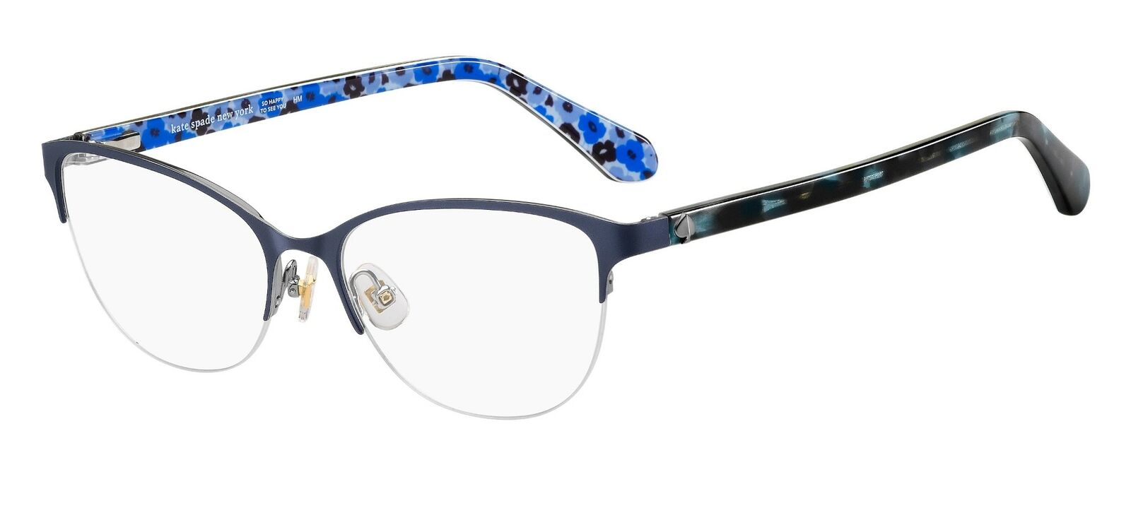 Kate Spade Adalina 0F2G Blue Silver Eyeglasses