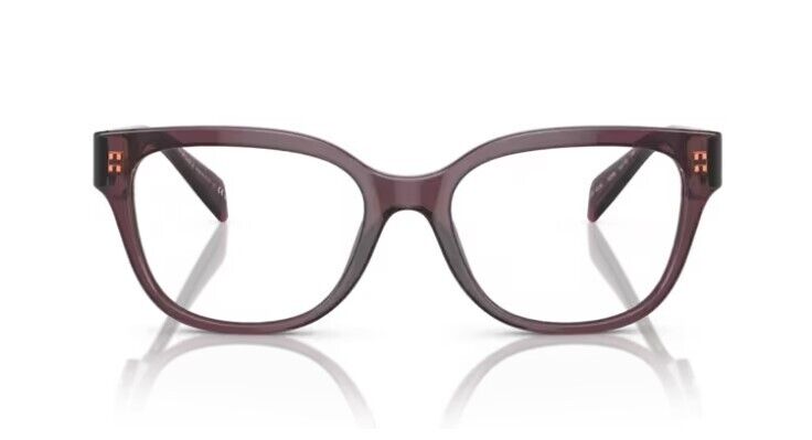 Versace 0VE3338 5209 Transparent Violet/ Clear Square Women's Eyeglasses