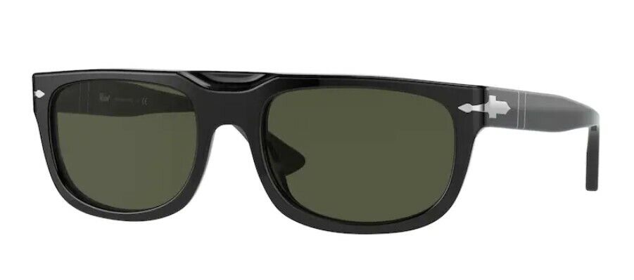 Persol 0PO 3271S 95/31 Black/Green Sunglasses