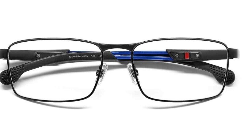 Carrera 4409 0D51 Black/Blue Rectangle Men's Eyeglasses