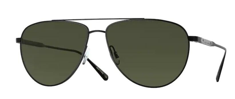 Oliver Peoples 0OV1301S Disoriano 506252 Matte Black/Green Men's Sunglasses